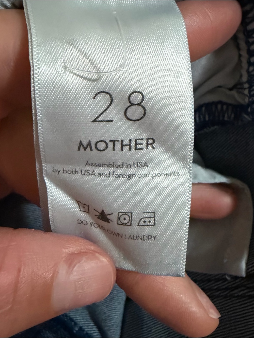 MOTHER The Triple Stack Insider Ankle Jeans Chick‎ Flick High Rise Tie Belt 28 - Picture 15 of 16